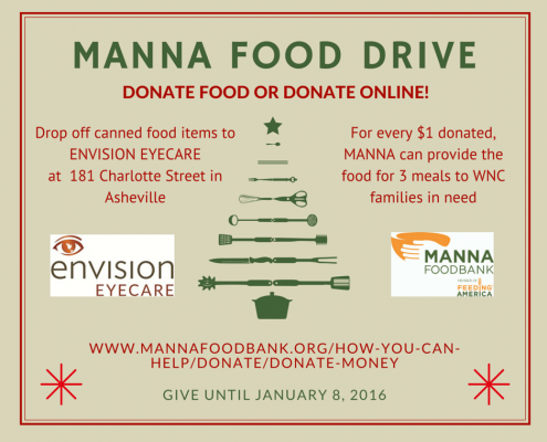 Envision Eyecare Manna Food Drive